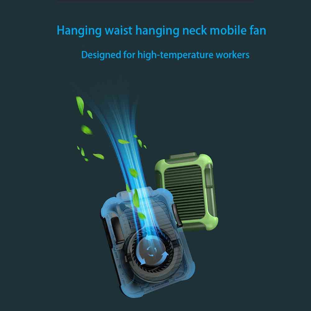 Portable Usb Charging Convenien Hanging Waist Fan
