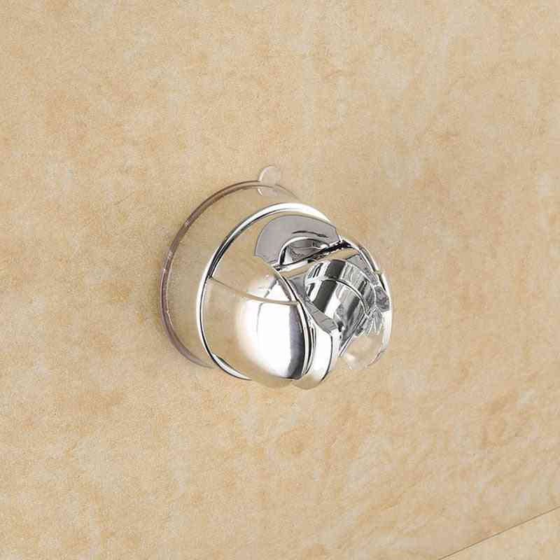 Support de pommeau de douche, ventouse à vide à angle réglable rotatif et support de pomme de douche à main support mural (blanc) -