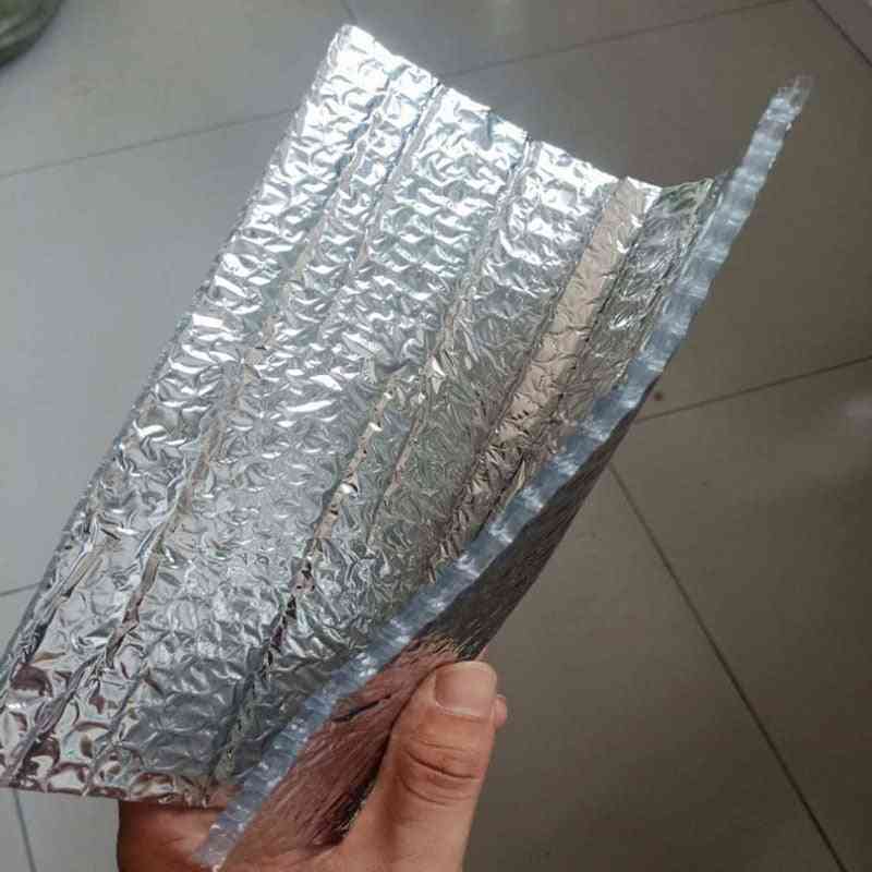 Aluminum Foil Bubble Heat Insulation Film Double Face Material For Roof And Sun Room Waterproof - 3m X 1m