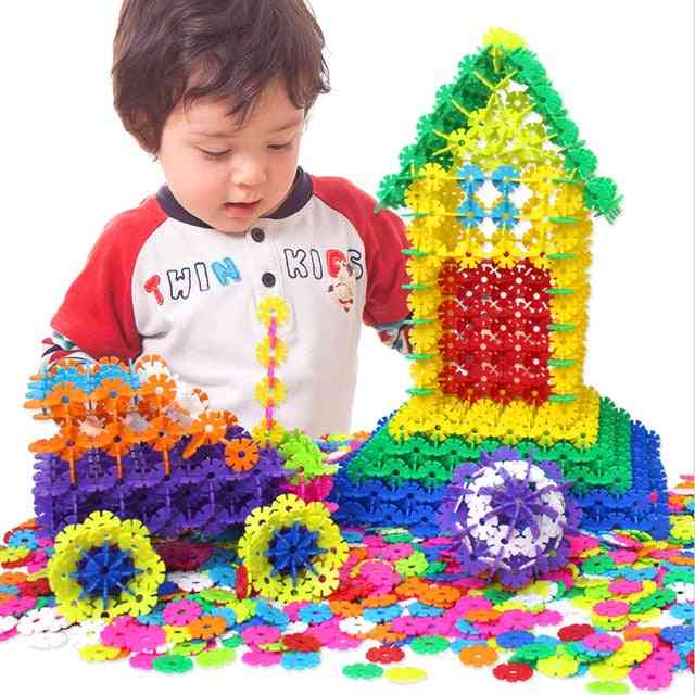Puzzle plastikowe, płatek śniegu budowanie puzzle 3d - kreatywna konstrukcja zabawki dla dzieci - 1000szt