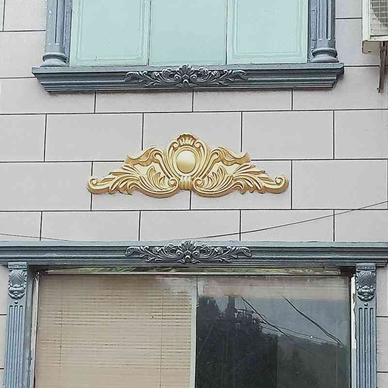 75cm / 29.53in GRC ABS pétale de chrysanthème préfabriqué-décoration de la maison décoration murale extérieure béton, fronton ciment applique moule -
