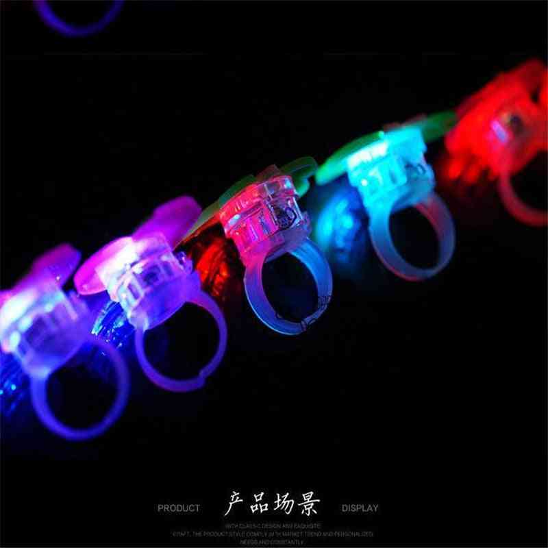 Flash Led Rings - Luminous, Glow In The Dark  Lights
