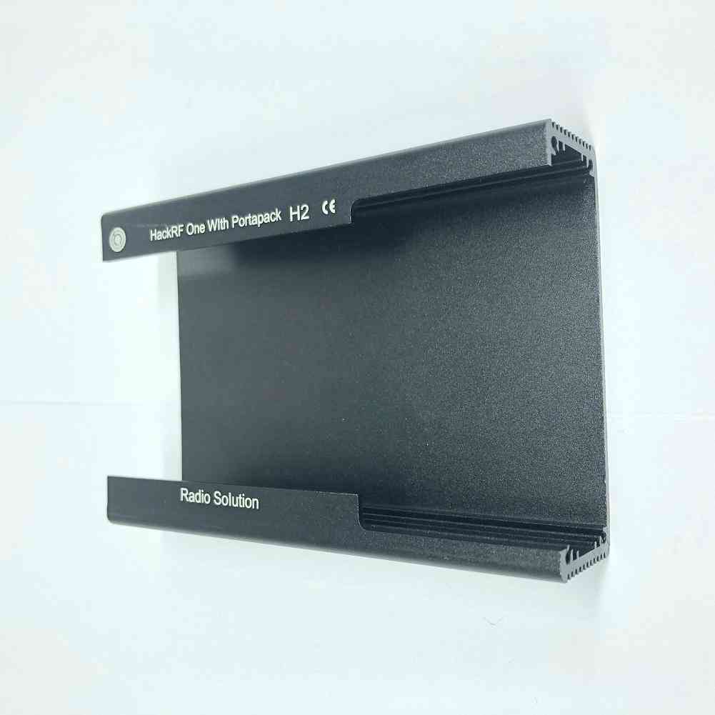 Boîtier en aluminium boîtier en métal pour radio portapack h2 / hackrf one sdr (noir) -