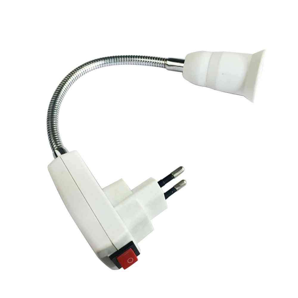 Flexible E27 Light Lamp Bulb Adapter Socket Extend