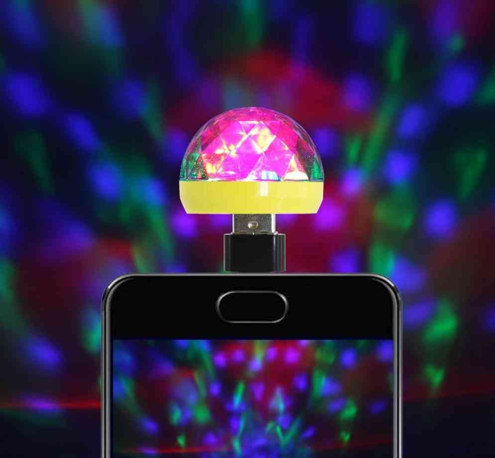 Usb Stage Light - Disco Music Magic Ball Lamp For Mobile Phone, Pc & Power Bank