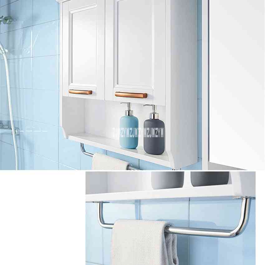 Træ toilet spejl, vægskab keramisk håndvask vask kombination
