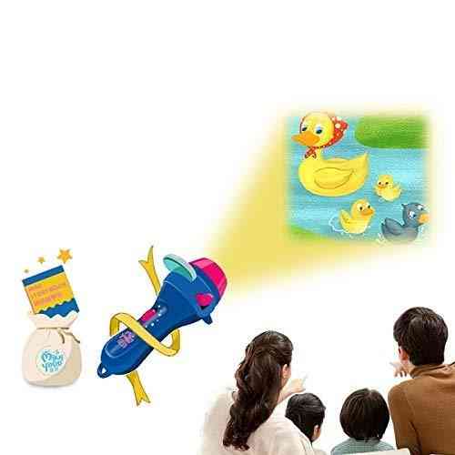 Mini Projector Torch With Story Book - Educational Light-up Toy