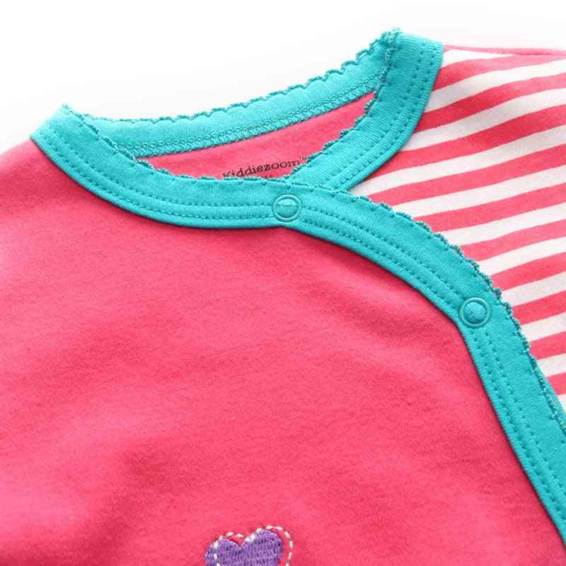 Piżama dla noworodka Odzież dla dziewczynek Koc z kreskówek-niemowlę piżama z długim rękawem