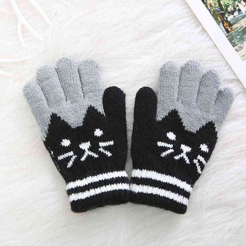 Winter Warm Kids Knitting Gloves For Baby