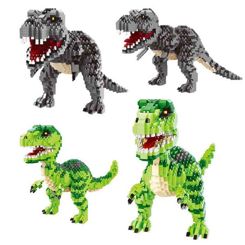1530 stks mini blokken DIY Jurassic dinosaurus, bouwstenen - educatief speelgoed voor kinderen