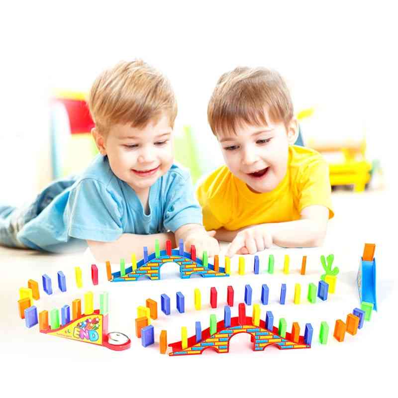 100pcs enfants jouet en plastique éducatif brillant précoce - 100pcs dominos