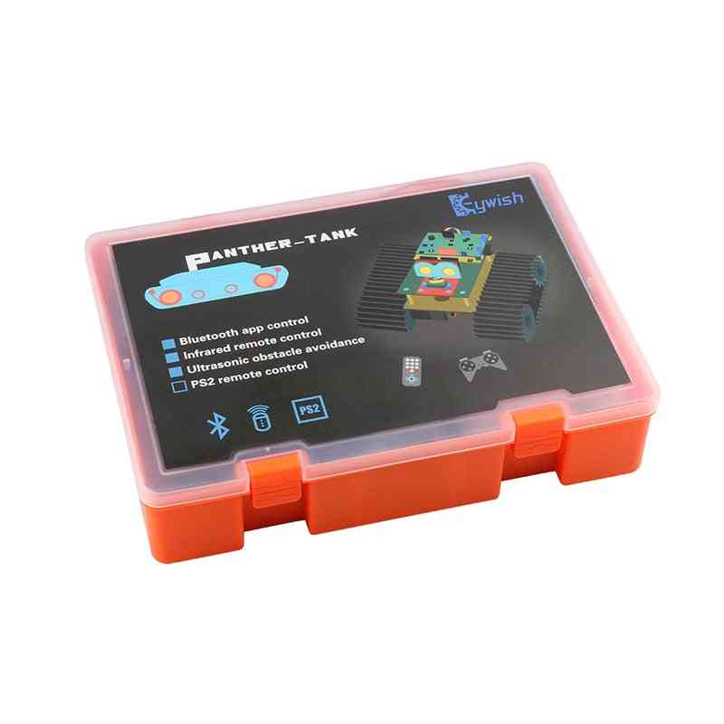 Remote Control, Ultrasonic, Bluetooth Module Stem Tank Robot Toy For