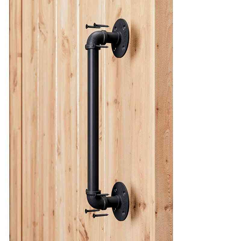 15 Inch Pipe, Industrial Style, Barn Door Handle Set