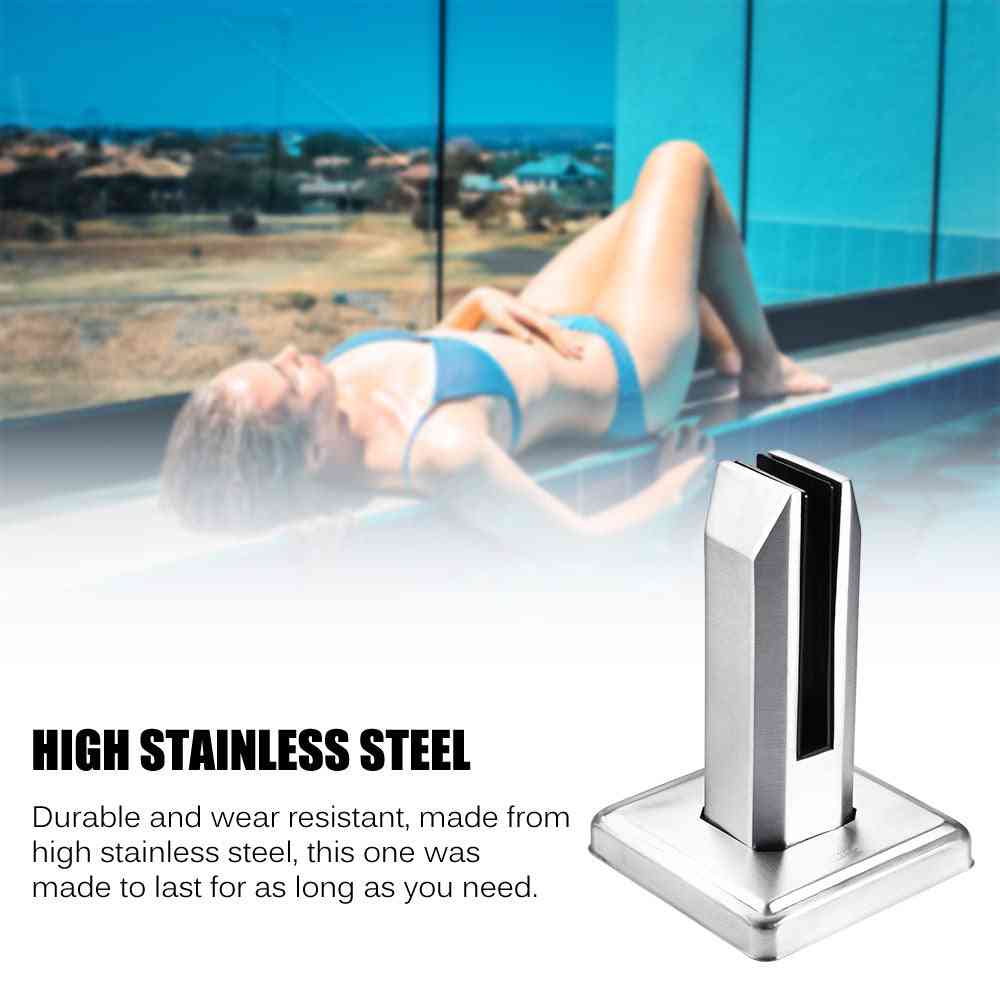 Stainless Steel, Floor Standing-glass Spigots Post, Railing Clamp