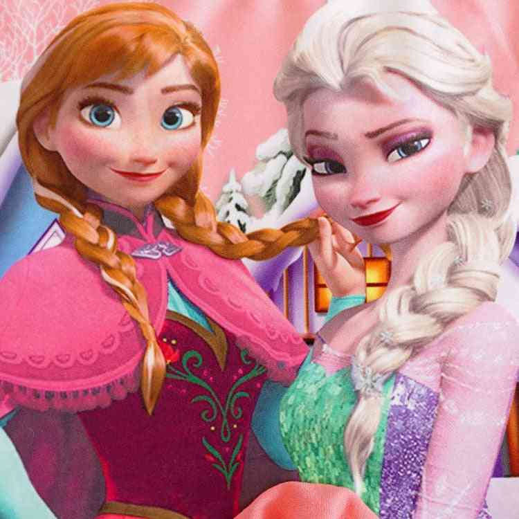 Princess Elsa Frozen Cartoon Printed, Sleeveless Vest T-shirt And Shorts For