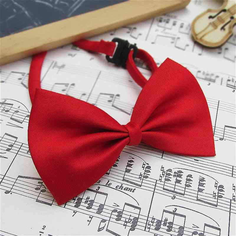 Solid Color Bow Tie For And