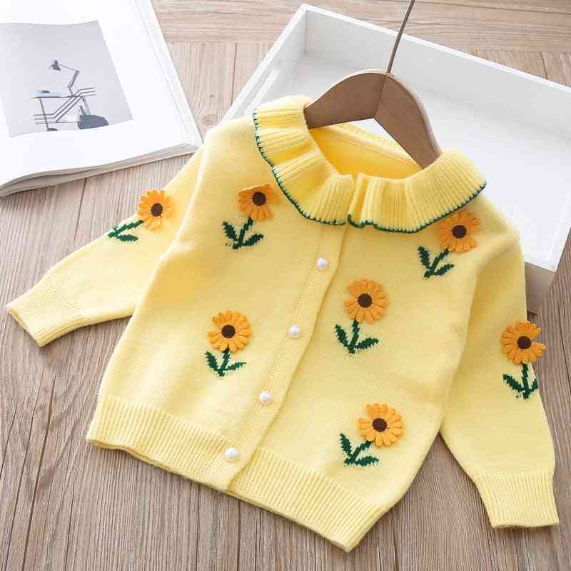 Flower Emboidered, Spring Cardigan/jackets For Baby Girl
