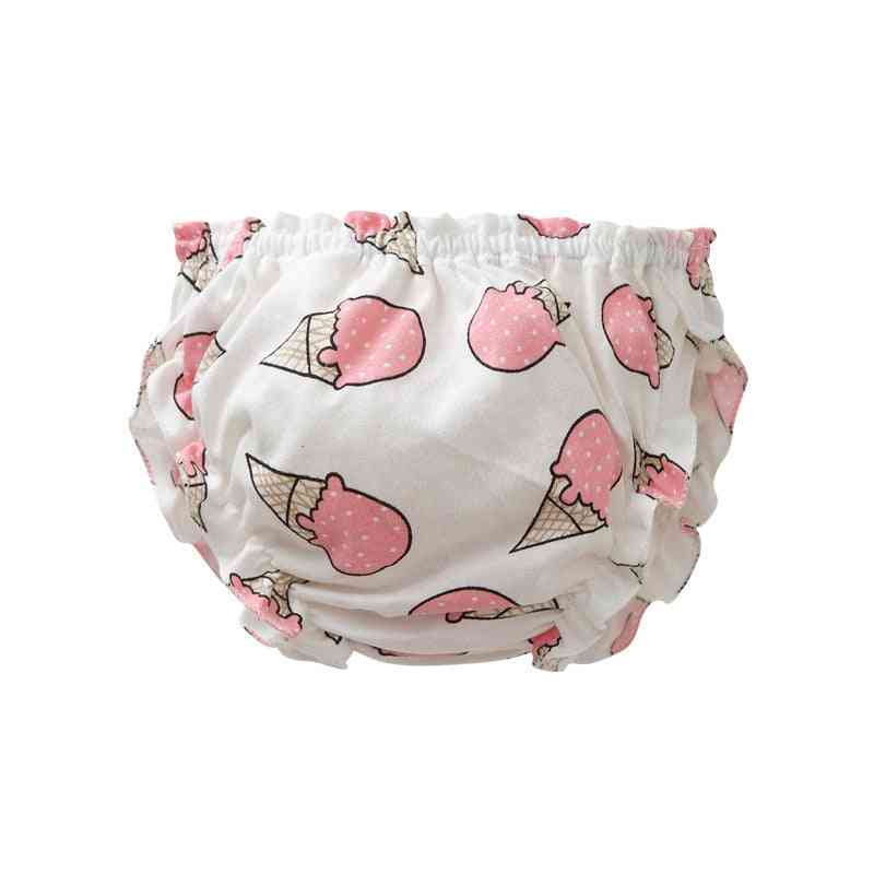 Niemowlę chłopiec noworodek rysunkowe majtki majtki dla malucha dzieci - różowe lody / tag3 (0-2t)