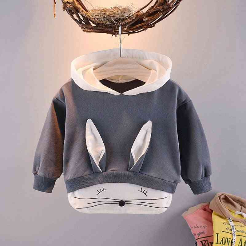 Kidslong Sleeve, Cartoon Rabbit Hooded Sweatshirts