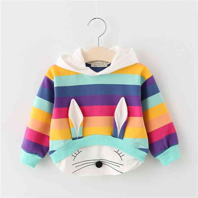Kidslong Sleeve, Cartoon Rabbit Hooded Sweatshirts