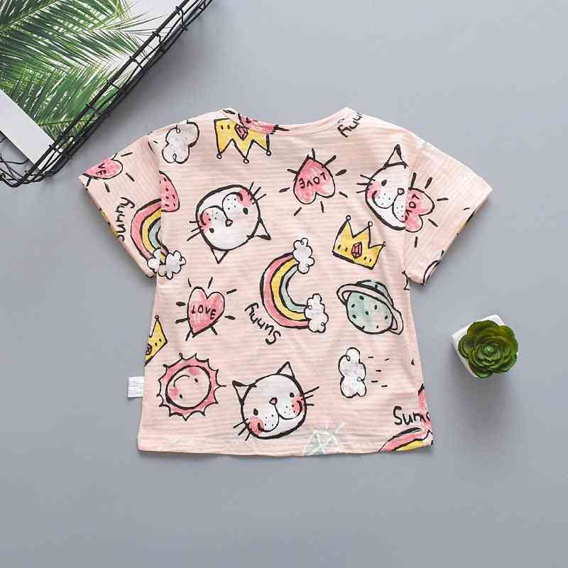 Babykleidung, kurzärmliges Rundhals-T-Shirt