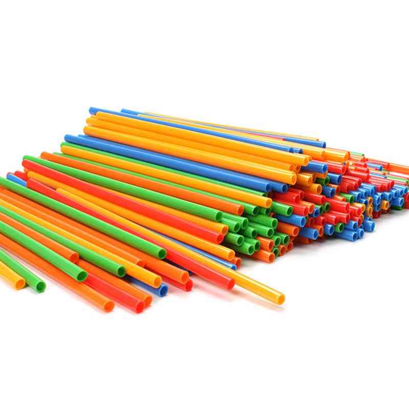 Diy Interlocking Plastic Straws And Connectors Set For Kids