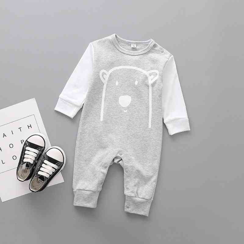 Pamučni crtani medvjed sijamska odjeća za novorođenčad - djevojački kombinezon za puzanje