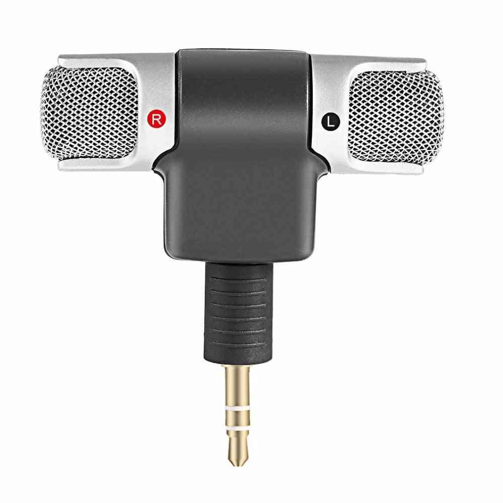 L Shape, Mini Stereo Microphone For Pc/laptop/notebook