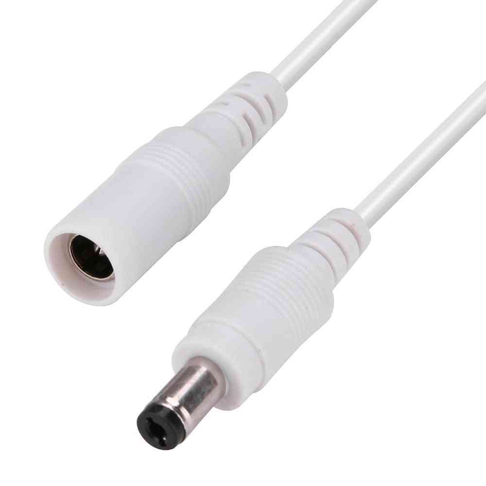 Cable de alimentación dc 12v 5.5mm * 2.1mm, conector macho-hembra para cctv - 0.5m