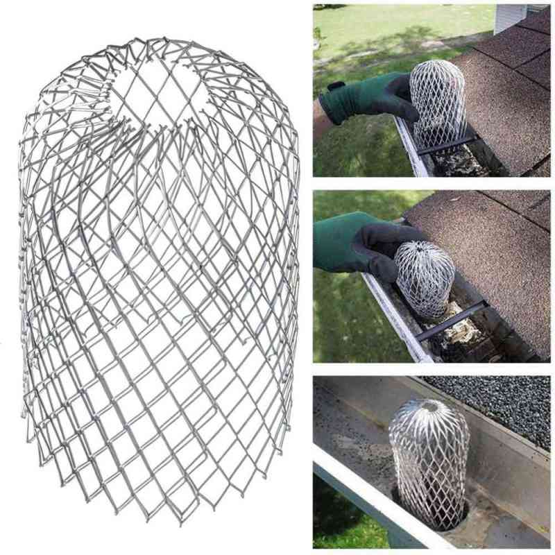 Mesh Metal Gutter- Downspout Leaf, Rain Filter For Outdoor Drainage