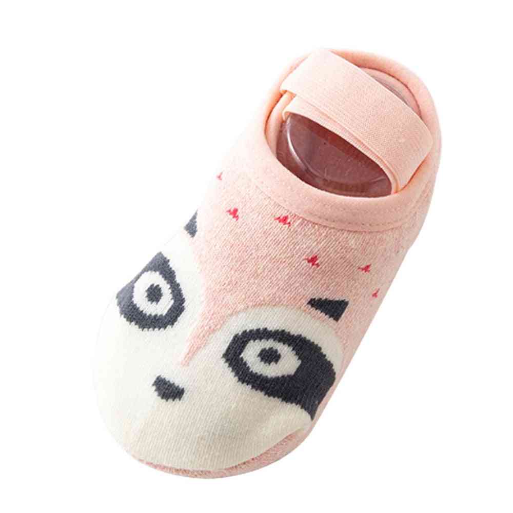 чорапи чорапи памучен под, чорапи сладък анимационен дизайн, противоплъзгащи се за момиченце