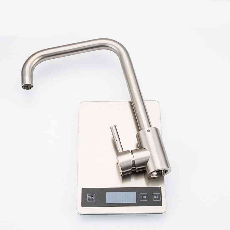 Stainless Steel Kitchen Faucet With 360 Degree Rotation