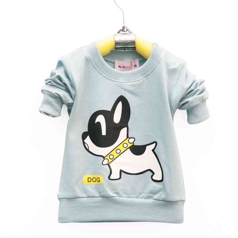 Cotton Dog Pattern, Long Sleeve Baby T-shirt