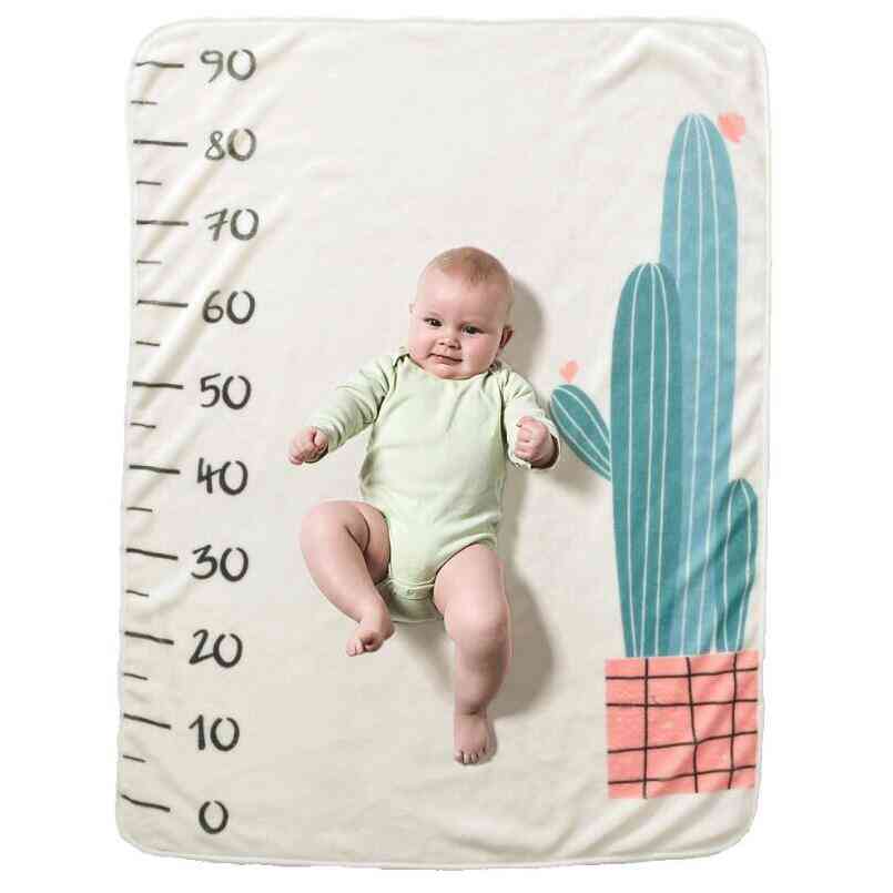 Newborn Baby Monthly Growth Milestone Background Blanket, Photo Props