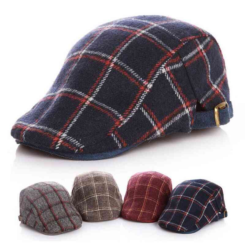 Adjustable Beret Hat For Wool Felt Ivy Caps