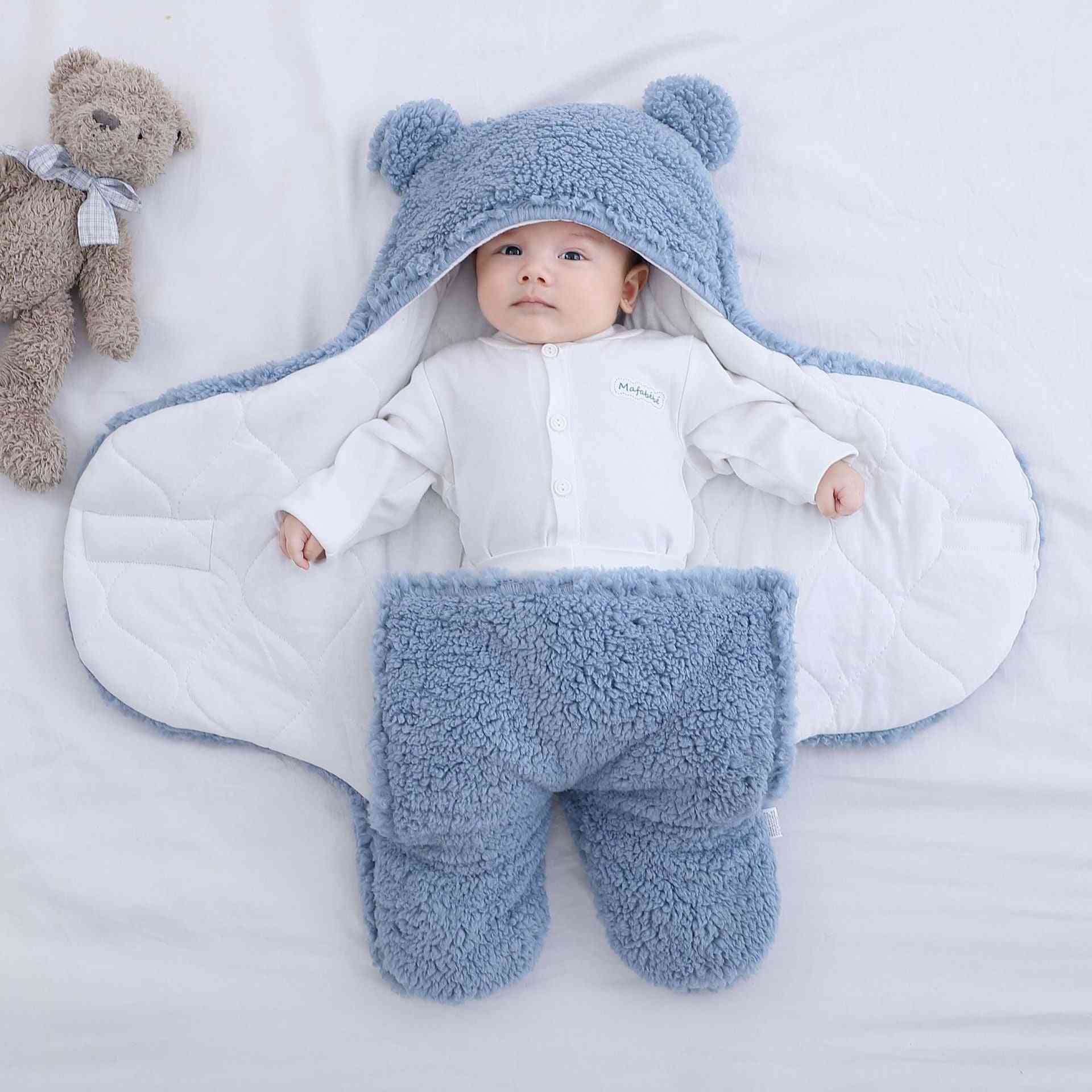 Ultra-soft, Fluffy Newborn Blanket, Sleeping   Swaddle Wrap
