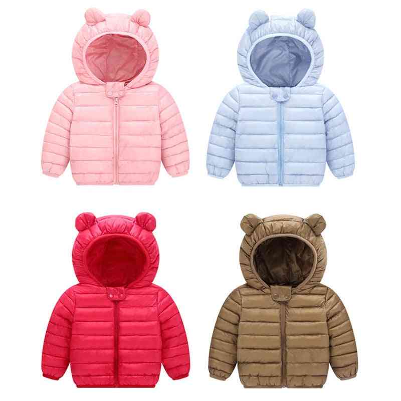 Newborn Baby Clothes Down Cotton Black Hooded Winter Coat Clothing Fashion Snowsuit Overalls