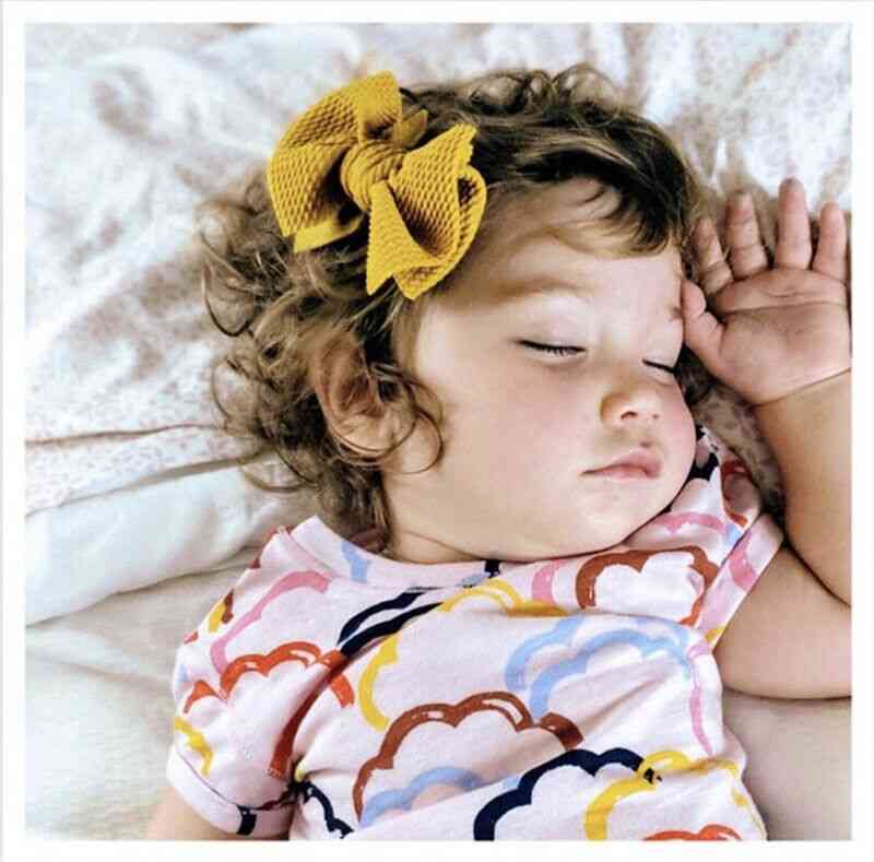 Säuglingskinder Baby Mädchen Haarnadel Bogenclips Kopfbedeckung Band Bowknot Haarspangen - a