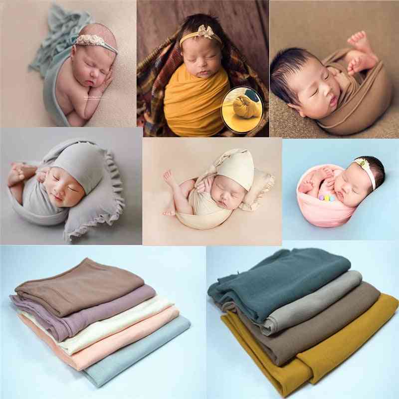 Newborn Photography Props Blanket, Baby Photo Wrap Swaddling