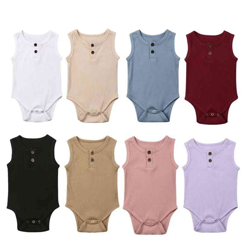 Baby Knit Solid Ribbed Bodysuit -jumpsuit, Cotton Outfits