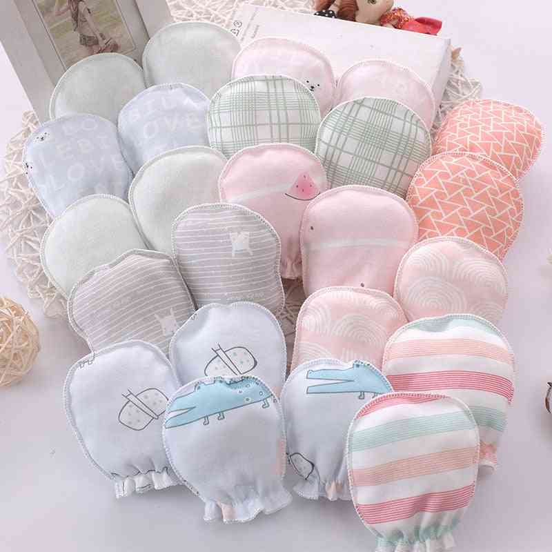 Baby Anti Scratching Gloves, Newborn Cotton Protection Hand