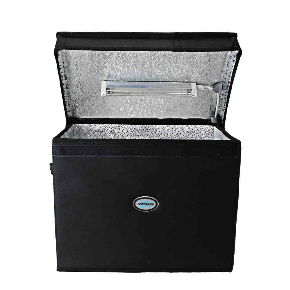 Boîte ultraviolette de sac de lampe UV de 9,4 gallons avec lumière linéaire UVC pour désinfectant s'applique pour le ménage - prise 220V UE