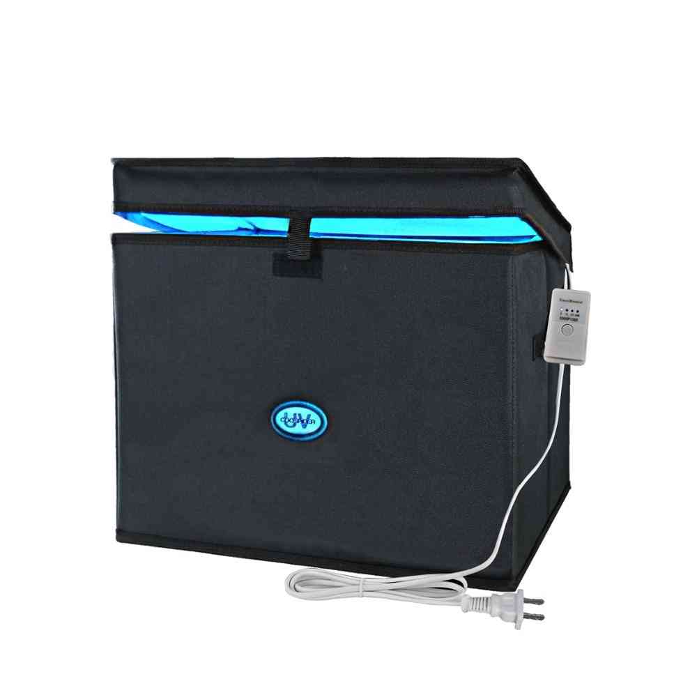 Boîte ultraviolette de sac de lampe UV de 9,4 gallons avec lumière linéaire UVC pour désinfectant s'applique pour le ménage - prise 220V UE