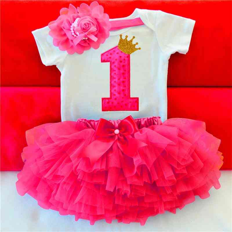 Regalo del vestito da primo compleanno delle ragazze di fiore, vestiti da torta di battesimo del bambino per i bambini del partito 1 vestito da compleanno della neonata di anno