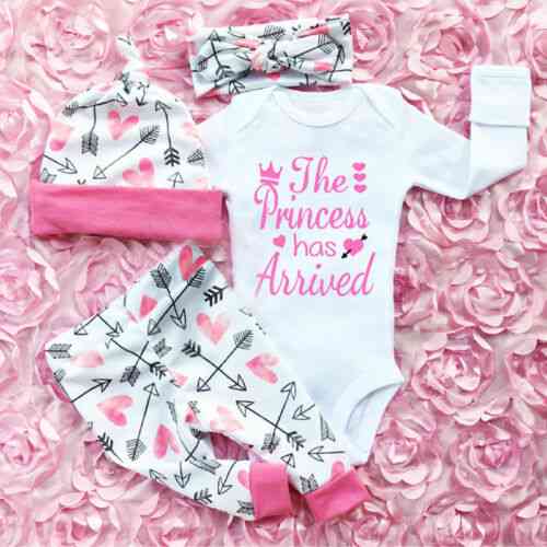 Cute Confortable Soft Playsuit Pants For Newborn Infant Baby Girl