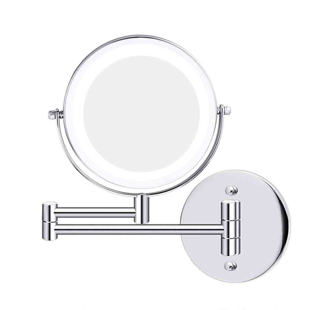 Led Double Sided Magnifying Wall Mounted Makeup Mirror