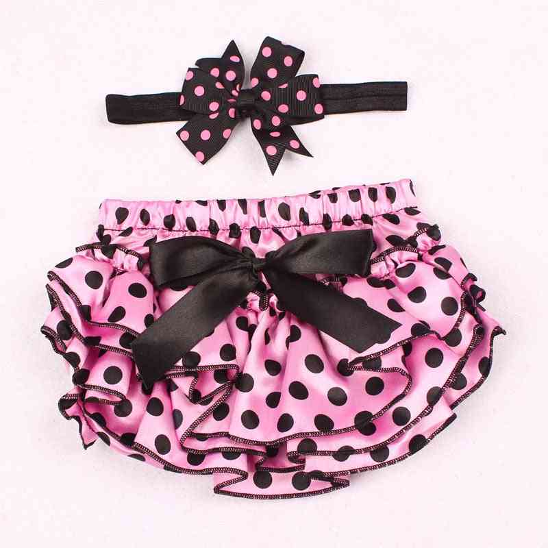 Baby Girl Princess Panties-nappy Cover Short Skirt With Headband Set