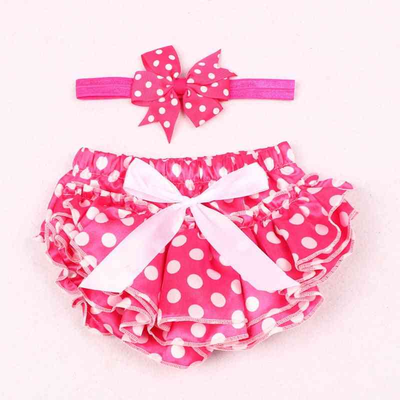 Baby Girl Princess Panties-nappy Cover Short Skirt With Headband Set