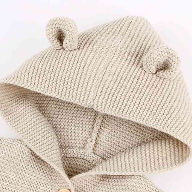 Nowe jesienne zimowe swetry - chłopcy dziewczęta cartoon kardigan uszy odzież płaszcz