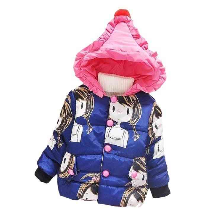 ילדים חדשים שזה עתה נולד חורף בתוספת קטיפה מעיל כותנה חמוד עם ברדס מעיל תלבושות בגדי תינוקות